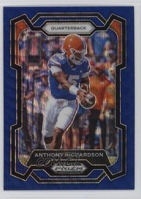2024 Panini Prizm Draft Picks Blue Wave 206/249 Anthony Richardson #58 1u4q