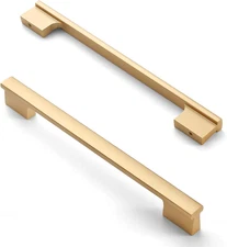 10 Pack 7 Inch(177Mm) Brushed Gold Cabinet Pulls Kitchen Cabinet Handles Gold Ca