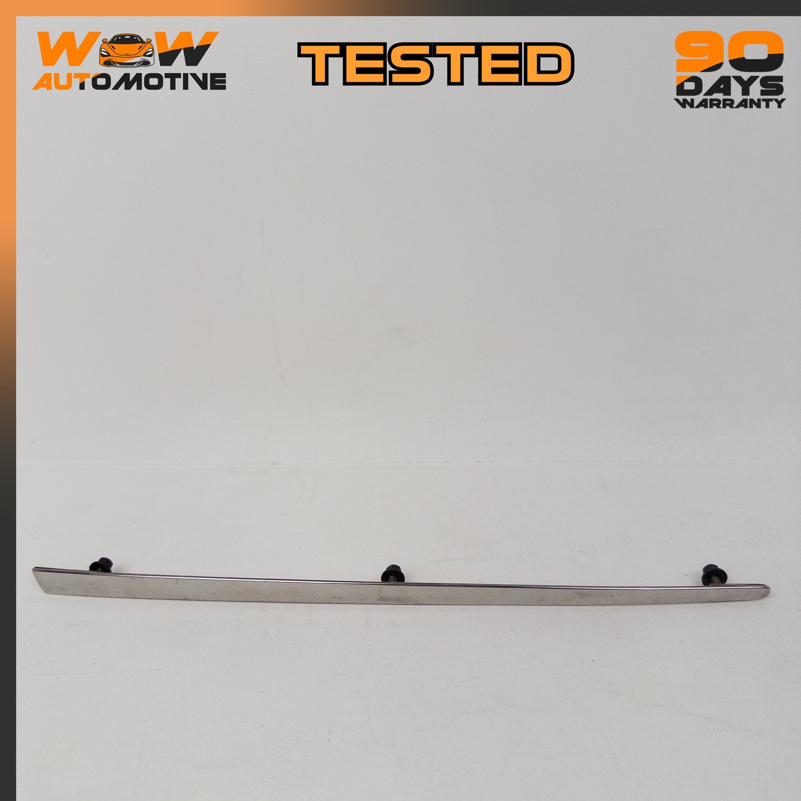 06-13 BENTLEY CONTINENTAL FLYING SPUR REAR LEFT BUMPER TRIM STRIP CHROME OEM