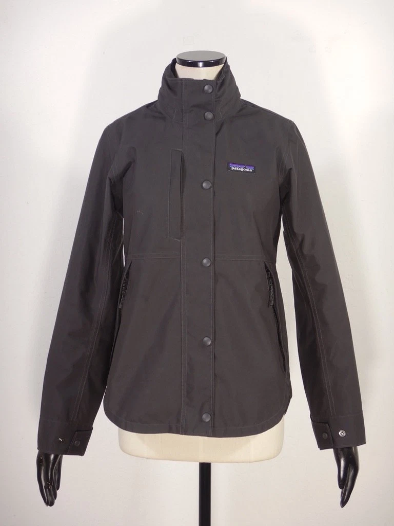 Patagonia Women's Waterproof LIGHT STORM JACKET Black Size SMALL