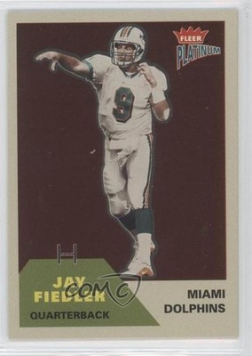 2002 Fleer Platinum Finish 68/100 Jay Fiedler #112 0q3
