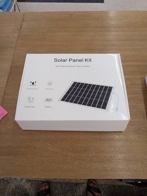 Solar Panel Kit For Ring Stick Up/ Spotlight Camera White