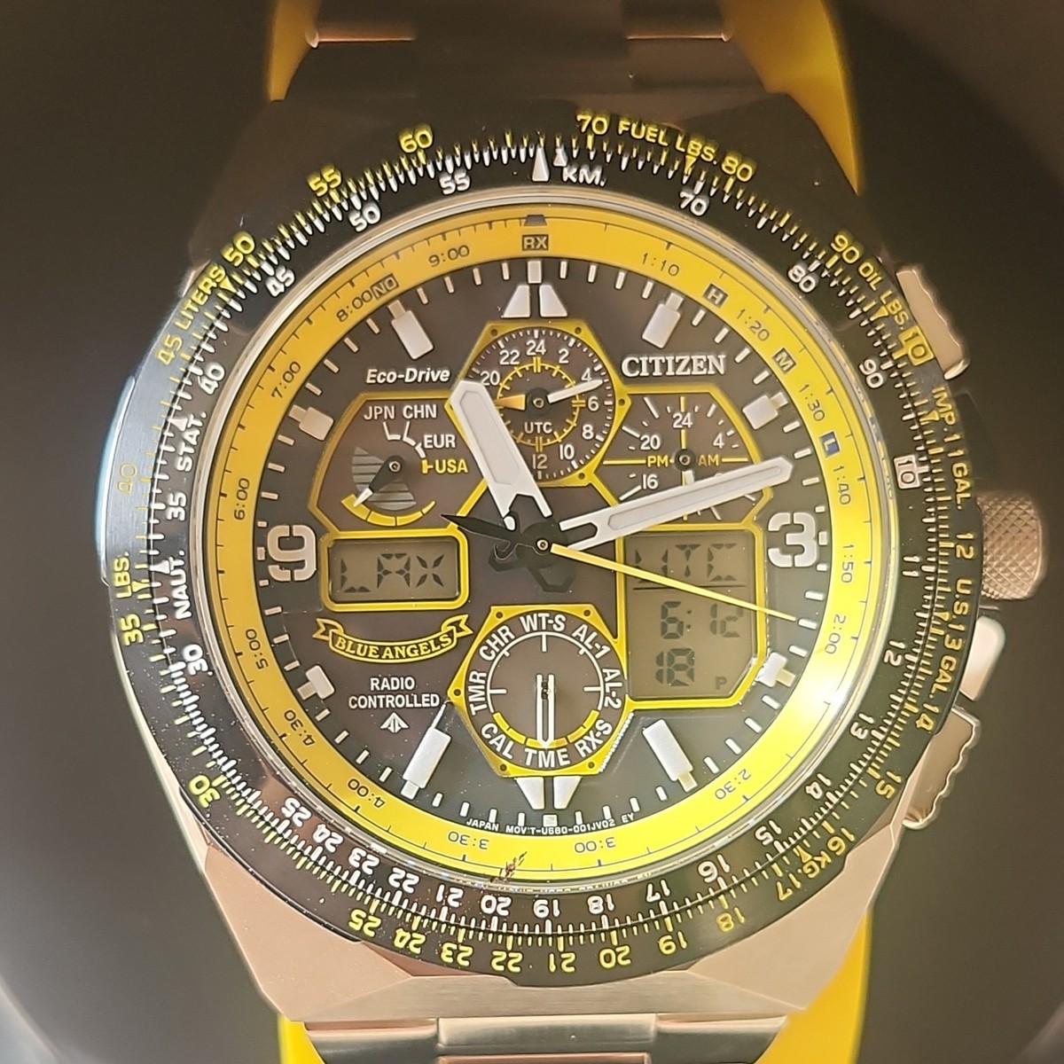 Blue Angels Citizen Watch (JY8125-54L) w/ Helmet Case and