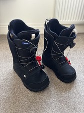Burton Moto Boa Men's Snowboard Boots Size UK7 Black