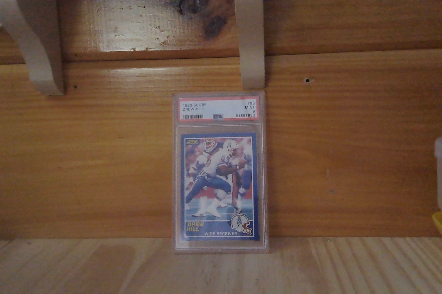 1989 Score Football #95 Drew Hill, Houston Oilers PSA 9 Mint