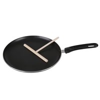 Crepespfanne Mit Teigverteiler Pfannkuchen Crepes-Pfanne Bratpfanne Induktion