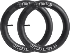 YunSCM 2-Pcs 12"/12.5" Heavy Duty Bike Tire Tubes Schrader Valve