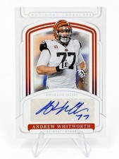 2024 National Treasures Andrew Whitworth Auto /25 Bengals Signatures SIGS-AWH SP