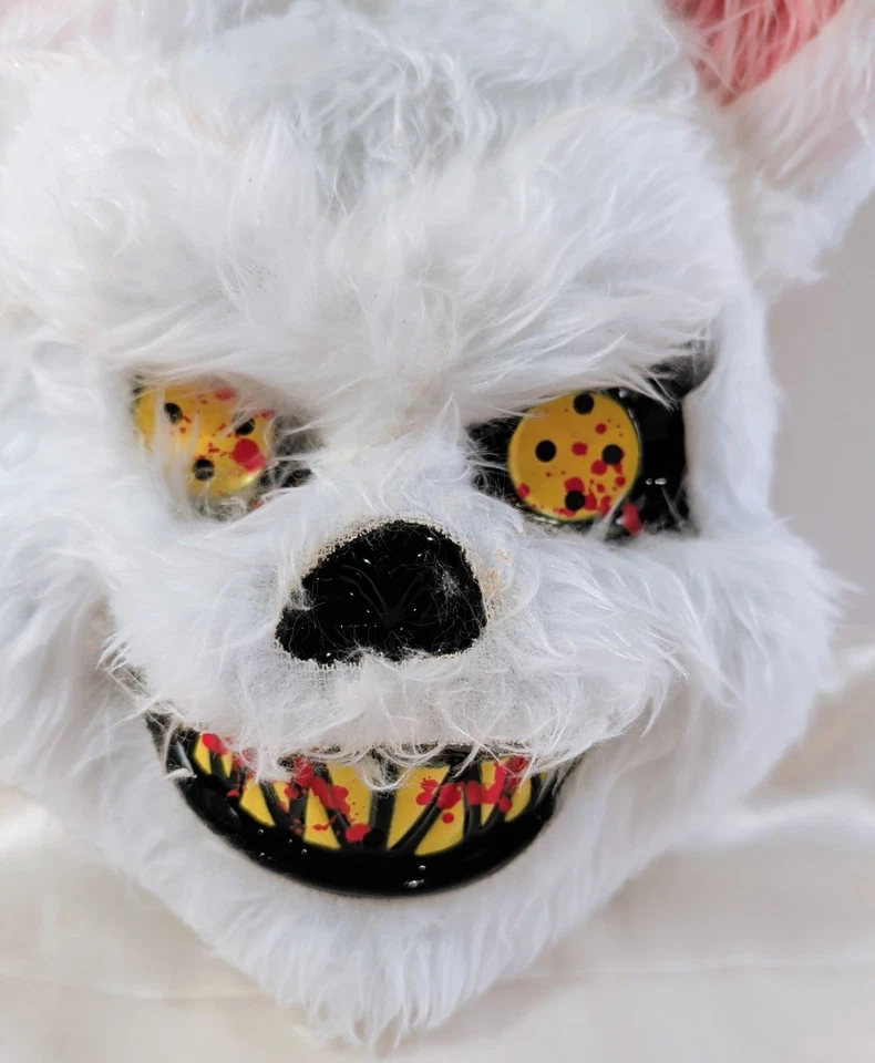 Máscara Peluda Adulto Conejito Espeluznante Mal Miedo Halloween Transpirable Para Disfraz YIKES Foto 2 de 4
