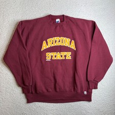Vintage Russell Athletic Arizona State University Sweatshirt XL Maroon USA Made
