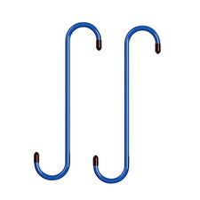 Brake Caliper Hangers 2-Pack - Heavy Duty Steel Hooks with Rubber Tips for blue