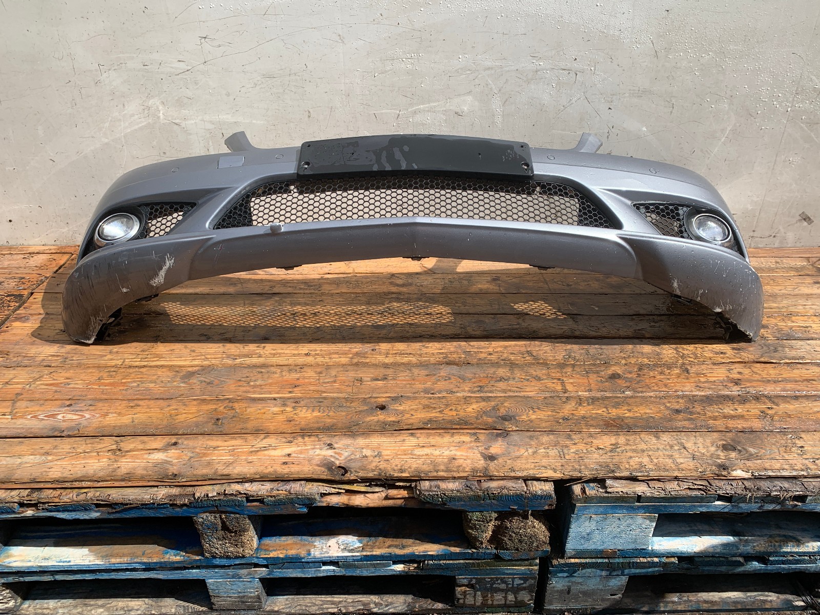 Mercedes C Class Front Bumper Fogs Grilles C200 W204 2007-2010 Pre-FL Silver - Image 10