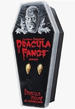 Gold Vampire Fangs - Costume Accessories - Medium