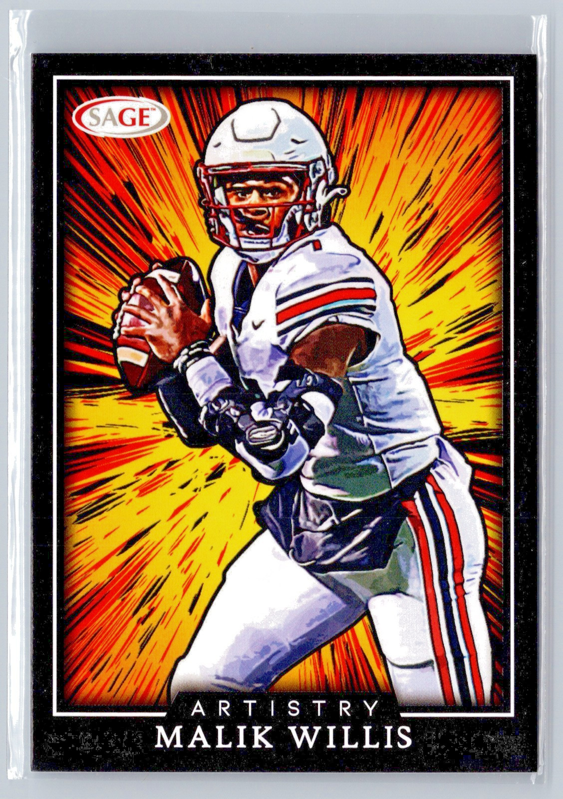 2022 SAGE HIT Artistry Malik Willis Liberty Flames #ART-MW Dolphins