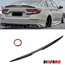 Rear Trunk Lip Spoiler Wing For Universal Adjustable Style Carbon Fiber Look New Rear Trunk Lip Spoiler Wing For Universal Adjustable Style Carbon Fiber Look New