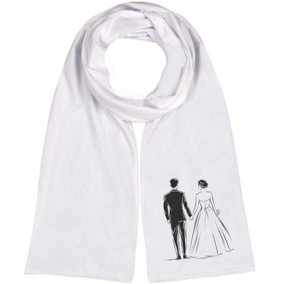 Leichter Schal/Halstuch ''Minimalistisches Hochzeitspaar'' (SC00034711)