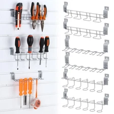 6 Pcs Slatwall Screwdriver Holders Slat Boards Organizer Slatwall Hooks Hange...