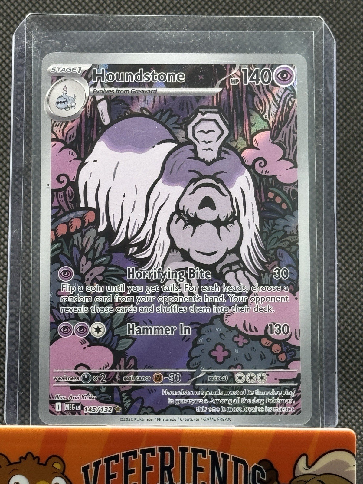 Houndstone 145/132 Illustration Rare Pokemon TCG Mega Evolution