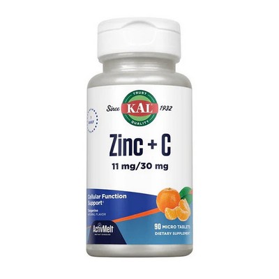 Zinc + C Tangerine 90 Count 11 Mg by Kal