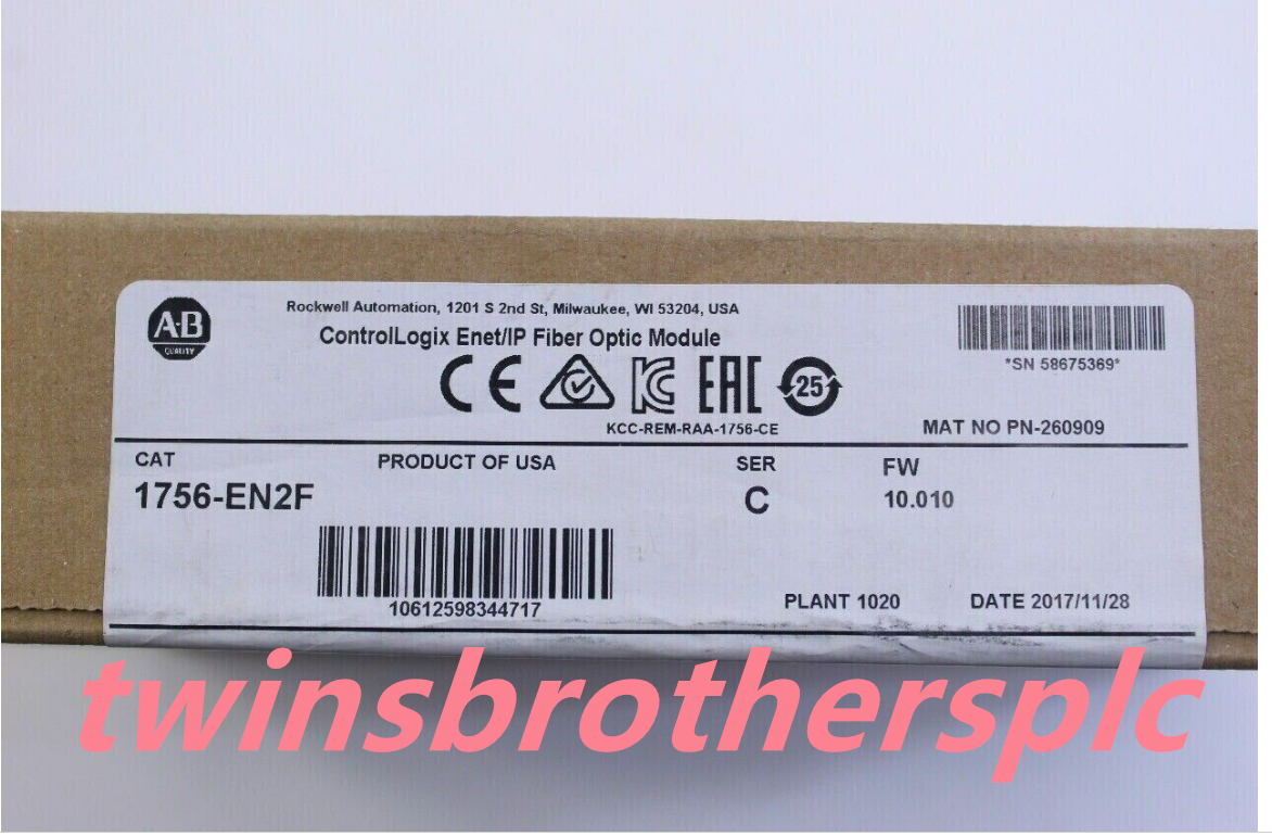New Factory Sealed AB 1756EN2F / C ControlLogix Fiber Optic