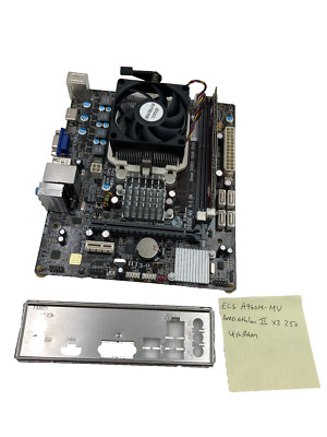 Biostar A960M_MV V 1.0A Motherboard AMD Athalon II AM3+ Tested w/ I/O Shield