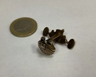 Bouton De Manchette En Argent Vermeil CARTIER - coquille Voiture - Photo 1/4
