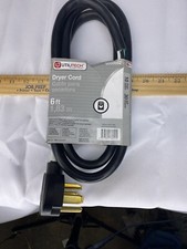 Utilitech 4 Wire 4 Prong Male Plug Dryer Cord 6ft 30 amp 10/4 gauge New