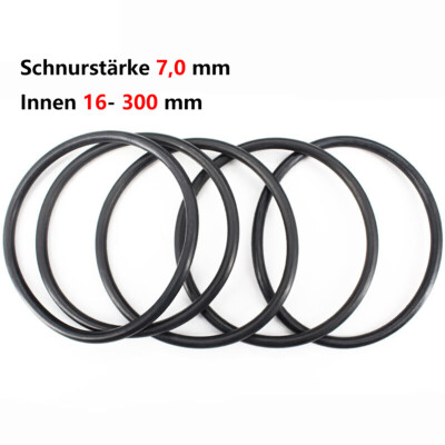 O Ring Innen 16 - 300 mm Schnurstärke 7,0 mm NBR 70 Dichtring Null Ring Dichtung