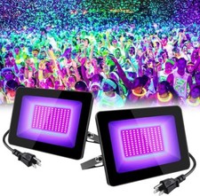 395nm LED UV Black Light Ultraviolet Flood Light Curing Lamp IP66 for Party Xmas