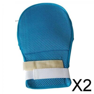 2X Sicherheitsfessel, Handschuhe, Finger Control Handschuhe, Patientenhand