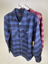 Brixton BOWERY L/S Stretch X Flannel Sizes S, M, L, XL, XXL - Various Colors-New