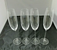  New Lenox TUSCANY CLASSICS COLLECTION  BULBOUS TOASTING PARTY FLUTES  4 LOT 10"