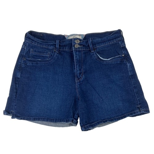 Levi's Denim Shorts hochtaillierte Jeans kurze Shorts Größe 10 mit Stretchshorts