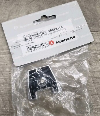 Manfrotto 384PL-14 Camera Accessory Dovetail Rapid Connect Plate 1/4''-20 Screw 