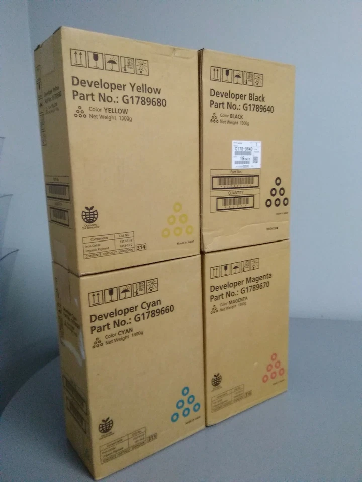  Ricoh Lot of 4 Developer G1789640 G1789670 G1789660 G1789680 Pro C720S Sealed   - Image 2 of 4