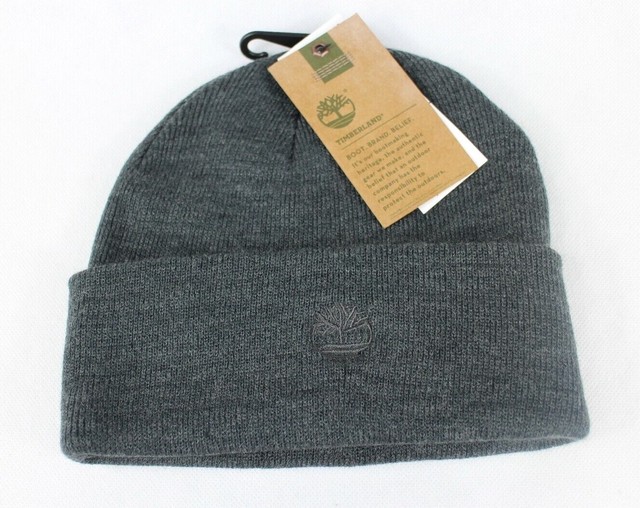 TIMBERLAND Charcoal Gray Winter Beanie Cap Hat One Size NEW eBay