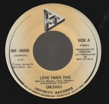 VINYL 7 " ORLEANS LOVE TAKES TIME / ISN’T IT EASY USA PROD BY ROY CICALA INFINIT