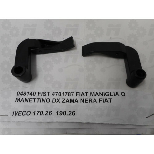 Maniglia dx vetro girevole porta cabina nero per Fiat, Iveco 170.26, Fiat 190.26 - Picture 1 of 1
