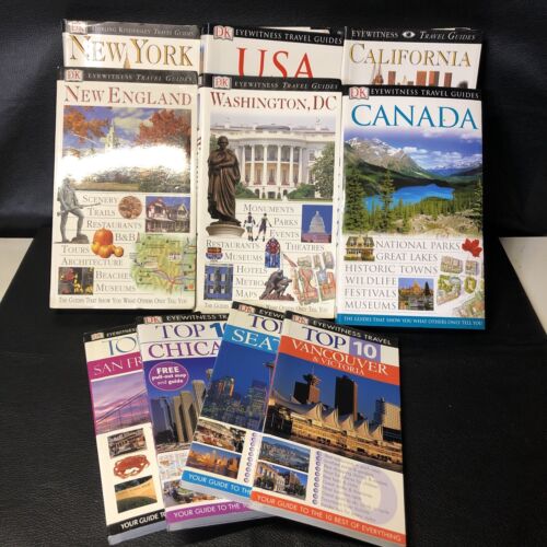 10 x DK Eyewitness Travel Guides: USA & Canada (BK4) - Picture 1 of 8
