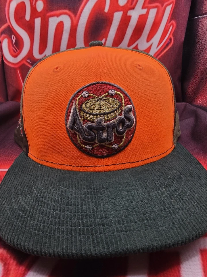 Houston Astros New Era Corduroy Brim Camo 1986 All-star Patch Fitted Hat 7 3/8 - Image 2 of 4