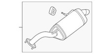 Genuine Kia Muffler 28710-B2310