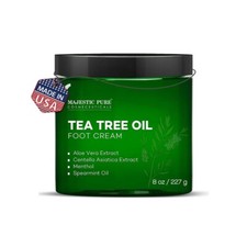 Majestic Pure Tea Tree Oil Foot Cream, Warming Cream - Calluses, Dry Cracked Fee