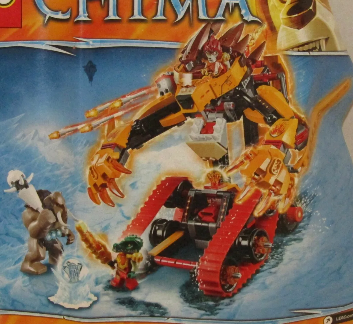 Lego Legends of Chima Laval s Fire Lion 70144 Incomplete Set