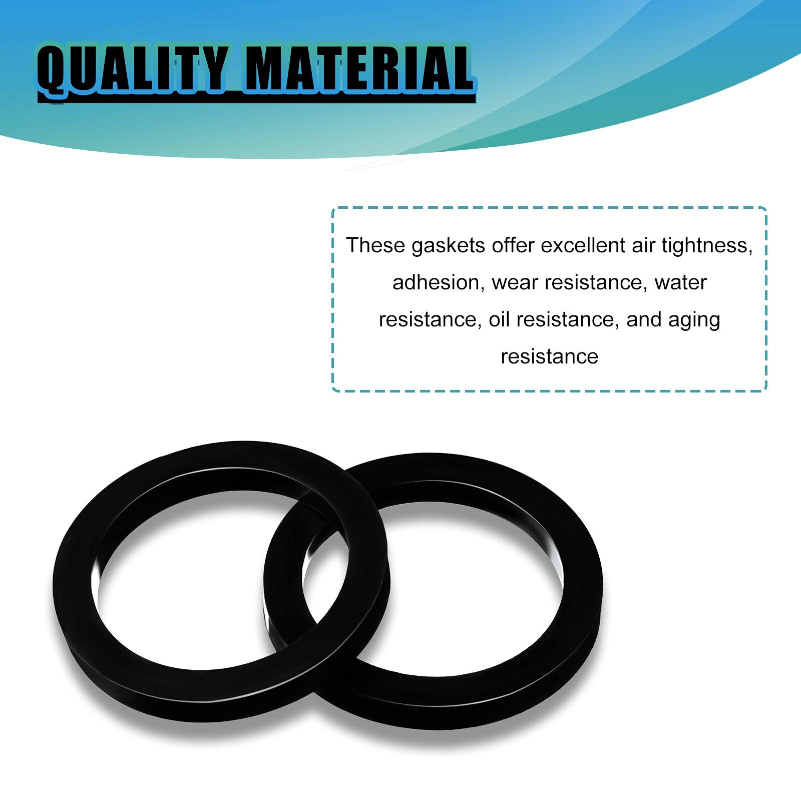 15 Pieces 2 Inch Camlock Gasket Fitting Cam Lock Hose Seal for Female Coupler...
