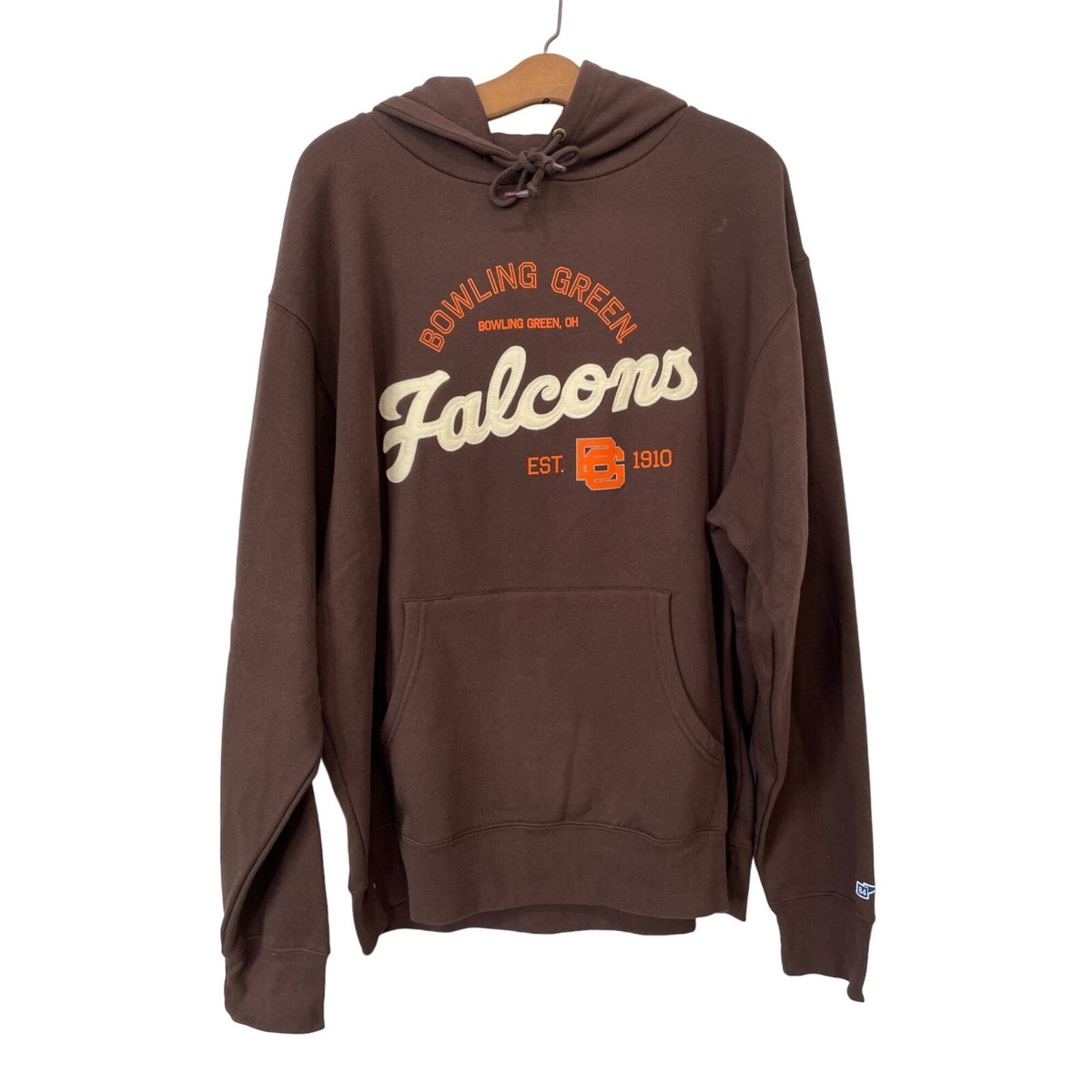 Blue 84 Bowling Green Falcons Sweatshirt Hoodie Men Large Brown Cotton  Blend NEW