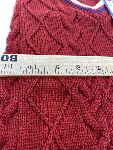 Top Paw Dog Sweater Vest Size Large Knit Red Crest Royal Hound - 第 10/10 張圖片