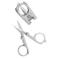 Mini Folding Travel Scissors Stainless Steel Keychain Pocket Portable Cutter