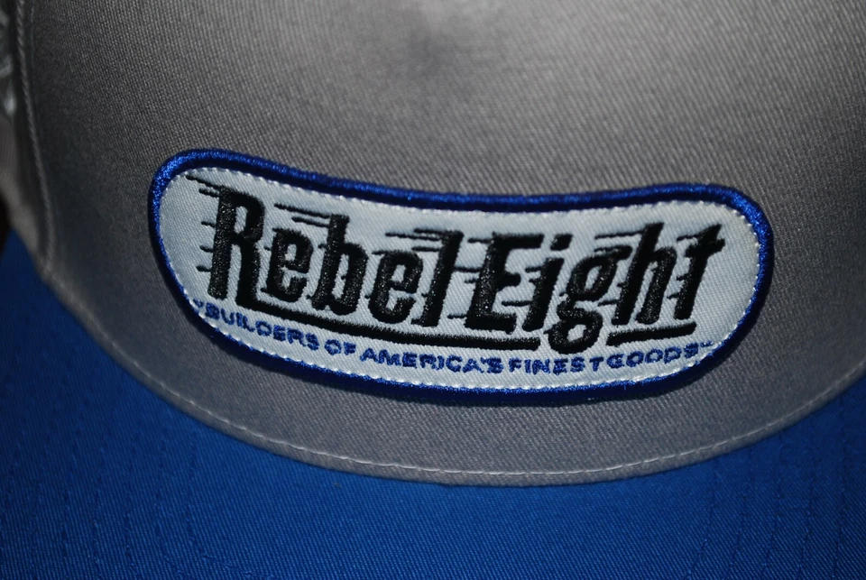 NUEVO Sombrero Rebel 8 "Calling Shots" Gris/Azul Snapback (Ajustable) Foto 3 de 4