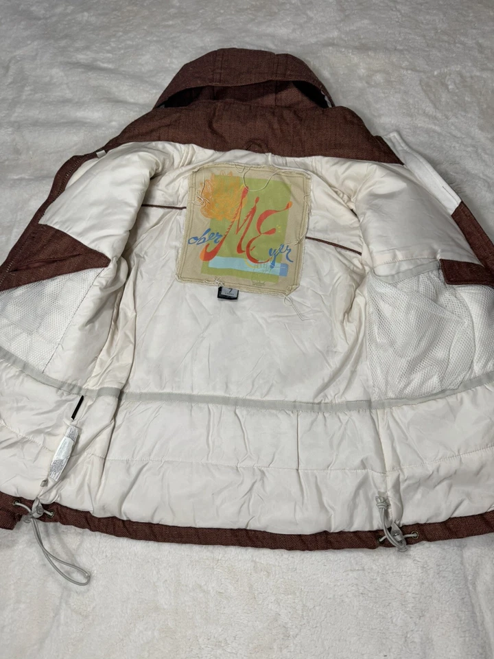 Obermeyer Ski Outfit Size 7 SMALL Brown Snow Pants Insulated Zip Up Jacket - Изображение 3 из 4