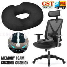 Donut Seat Cushion Non Slip Memory Foam Pillow Pain Relief Hemorrhoid Surgery AU